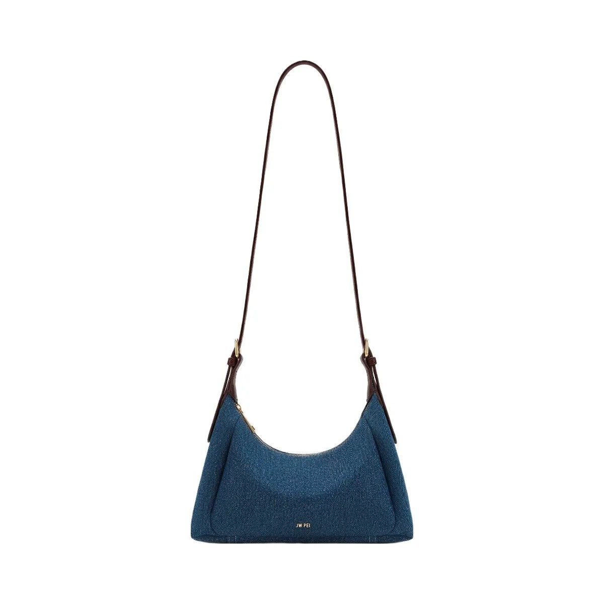 JW PEI Velora Denim Shoulder Bag Blue Denim - HypeFly India View 2