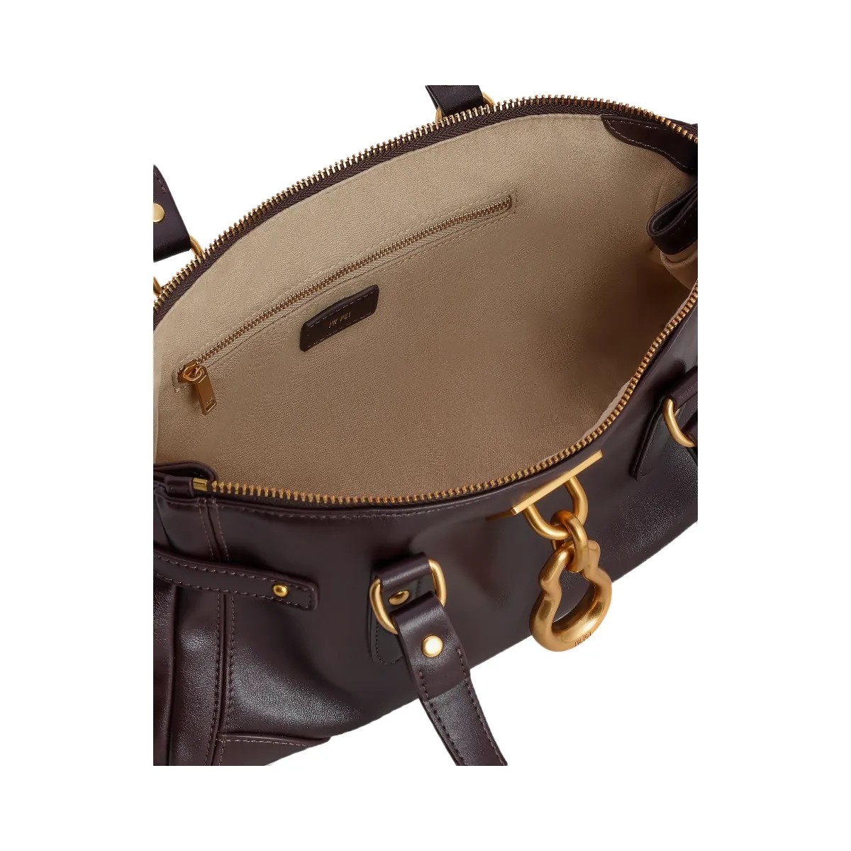 JW PEI Yvette Elongated Tote Bag Dark Brown - HypeFly India View 4
