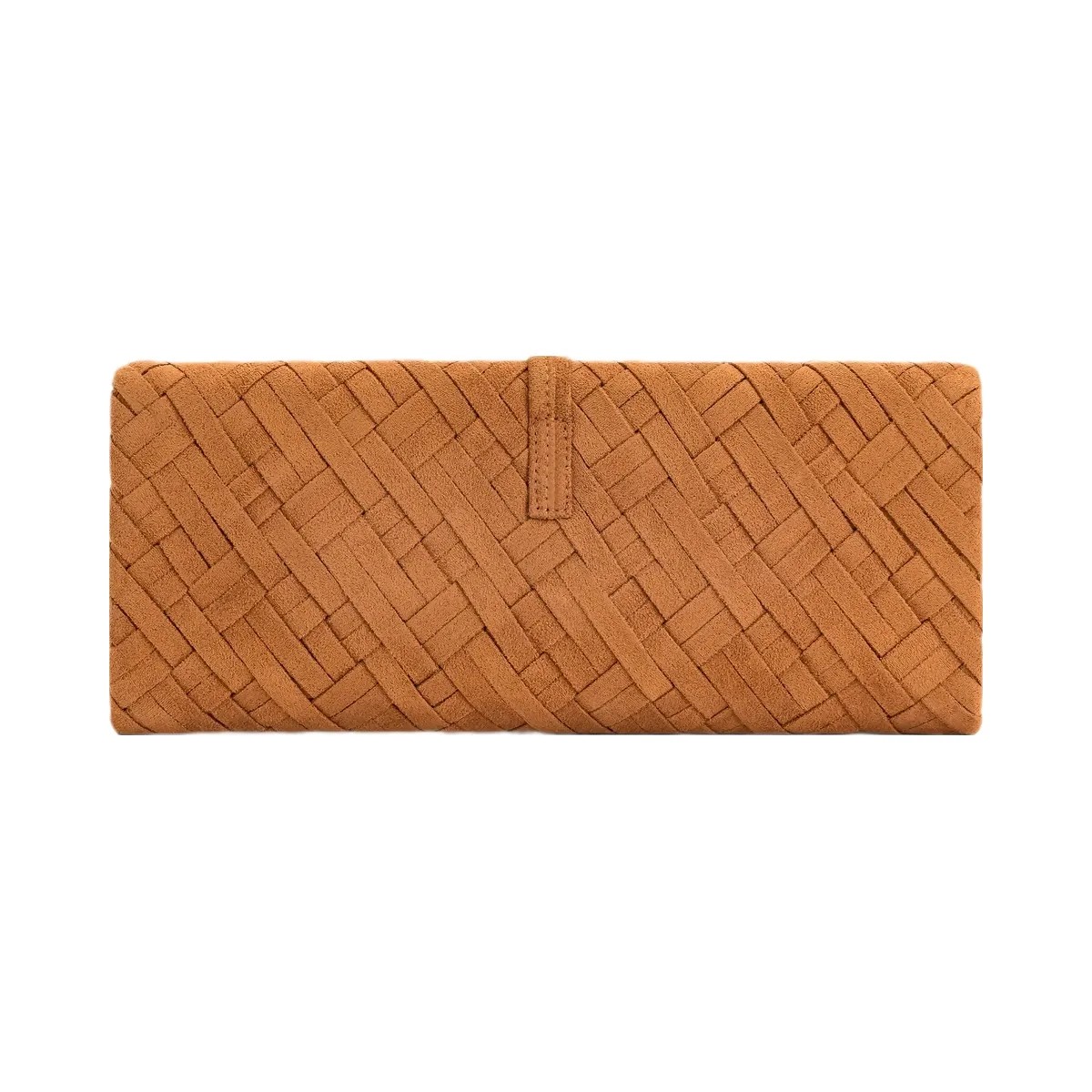 JW PEI Zaria Woven Clutch Brown - HypeFly India View 3