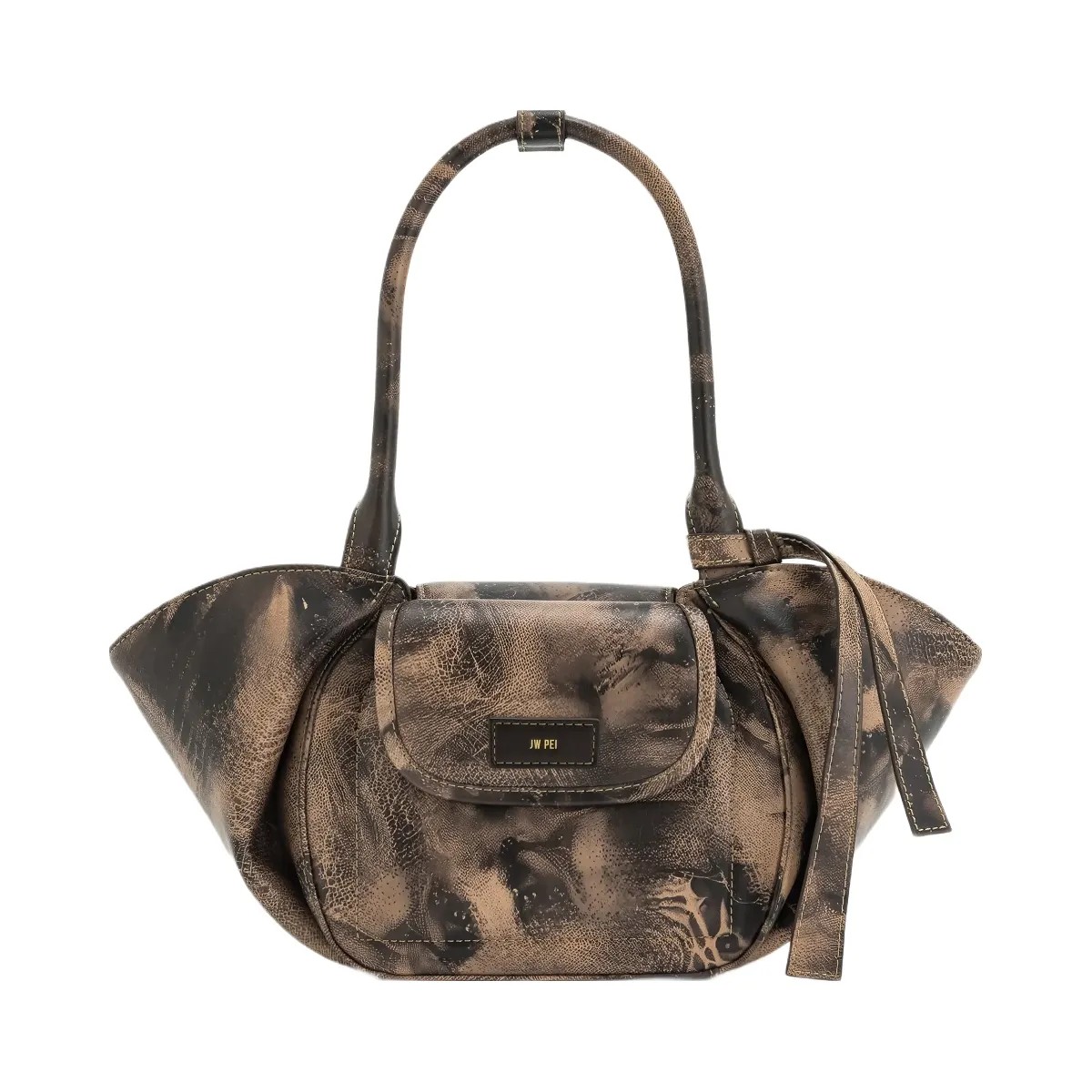 JW PEI Zoey Pockets Shoulder Bag Brown - HypeFly India View 1