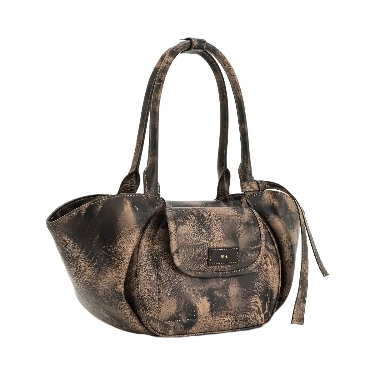 JW PEI Zoey Pockets Shoulder Bag Brown - HypeFly India View 2