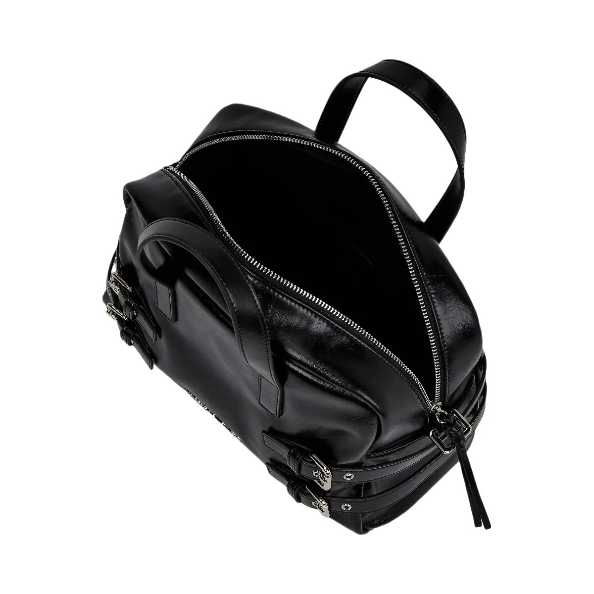 Karl Lagerfeld Buckle Bowling Bag Black - HypeFly India View 5