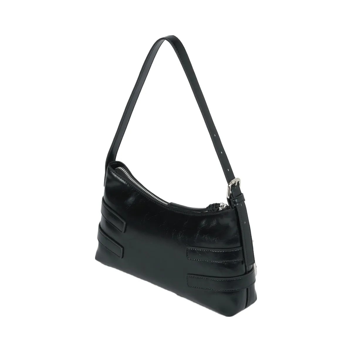 Karl Lagerfeld Buckle Shoulder Bag Black - HypeFly India View 4