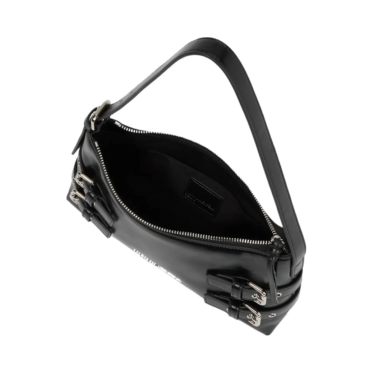 Karl Lagerfeld Buckle Shoulder Bag Black - HypeFly India View 5