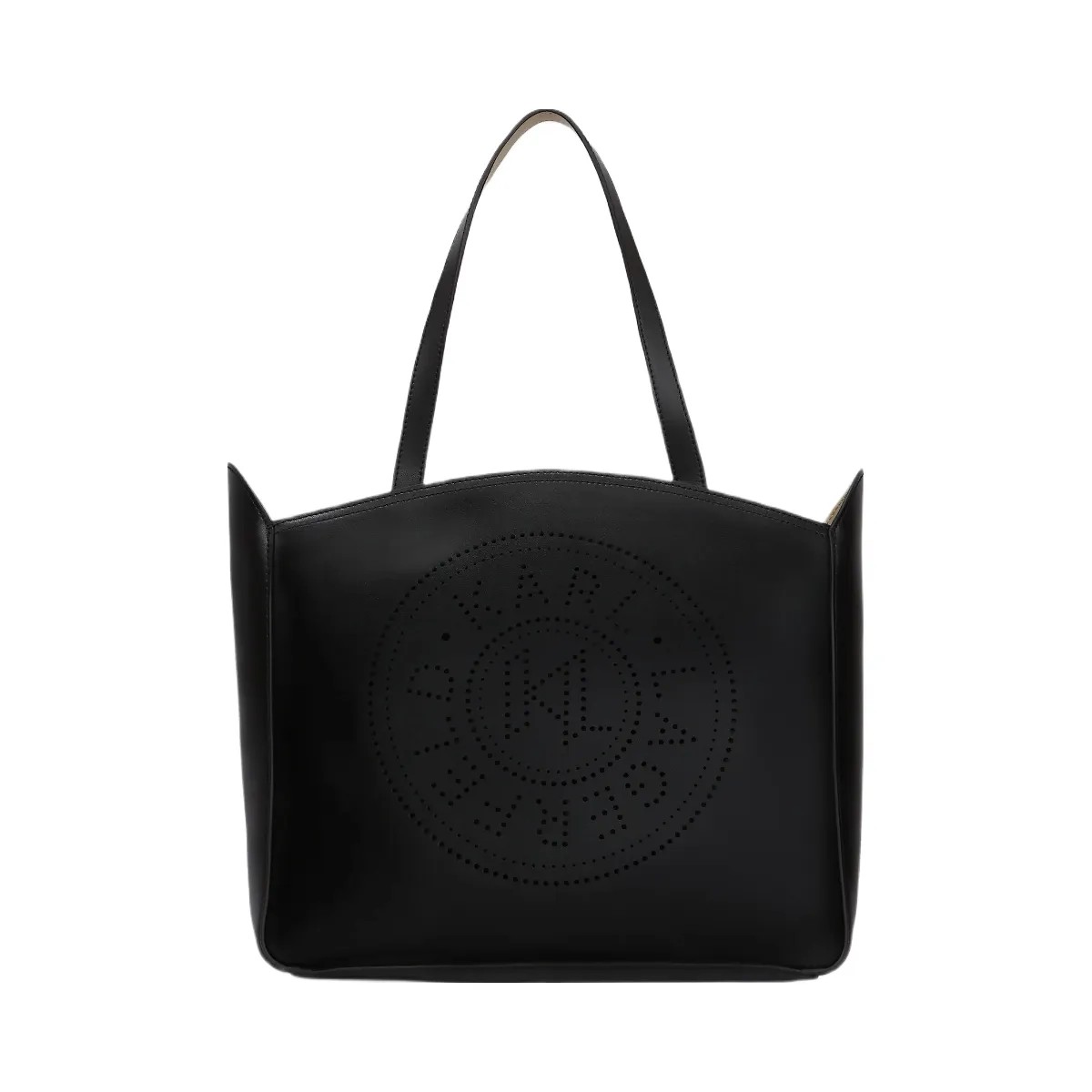 Karl Lagerfeld Circle Medium Tote Bag Black - HypeFly India View 1