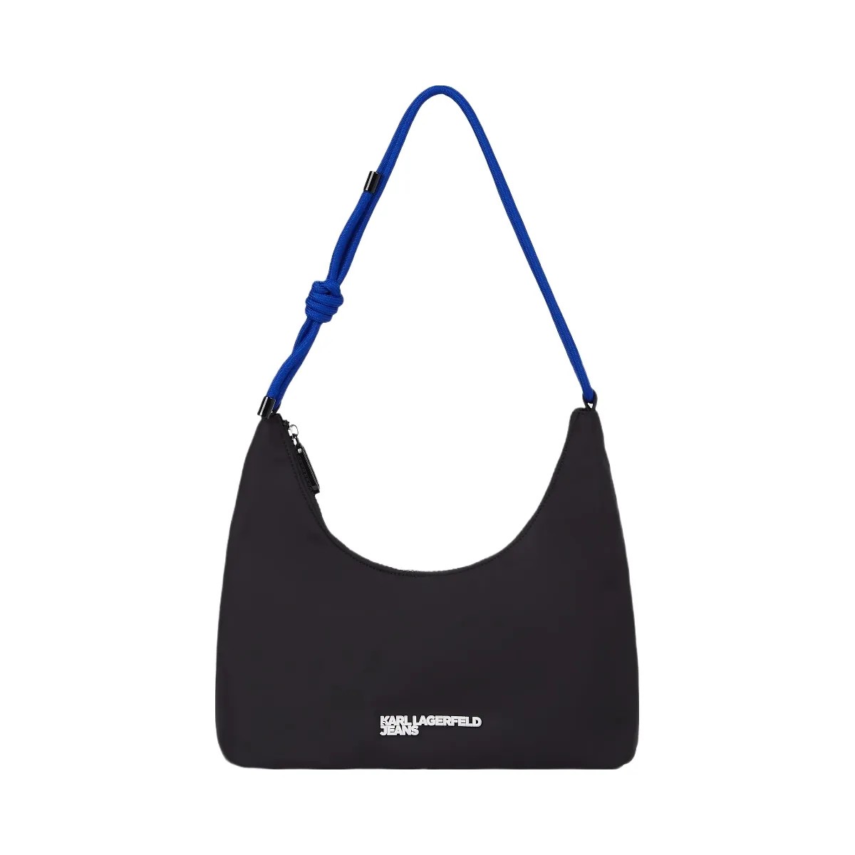 Karl Lagerfeld Cord Nylon Shoulder Bag Black - HypeFly India View 1
