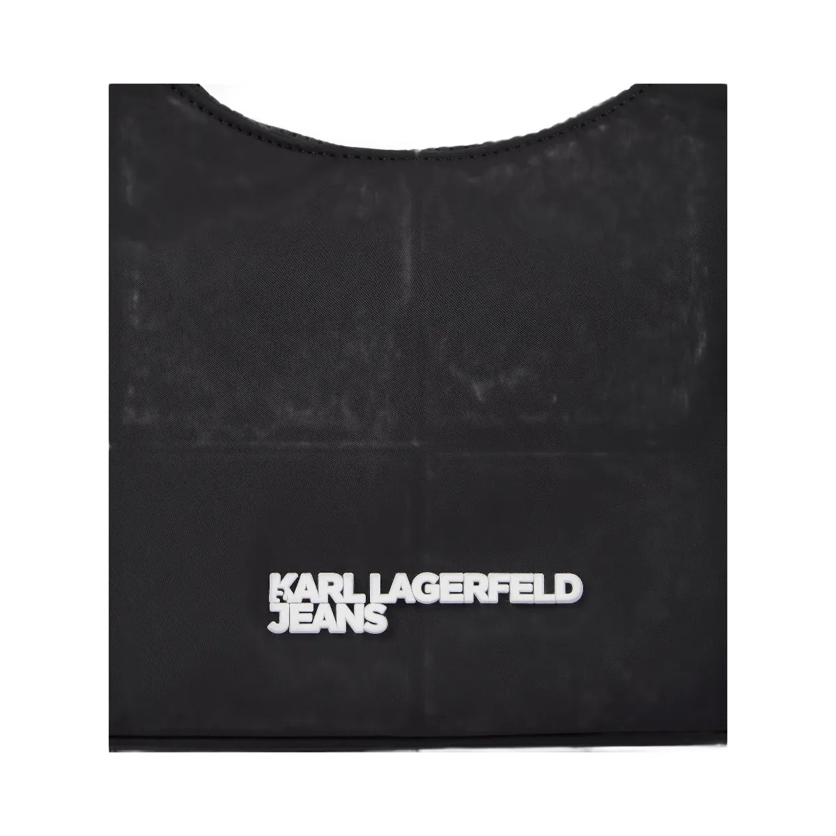 Karl Lagerfeld Cord Nylon Shoulder Bag Black - HypeFly India View 3