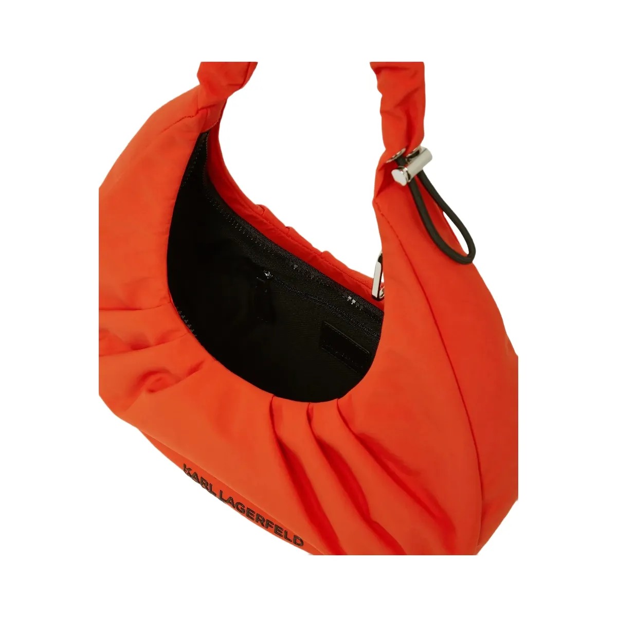 Karl Lagerfeld Gathered Hobo Bag Grenadine - HypeFly India View 5