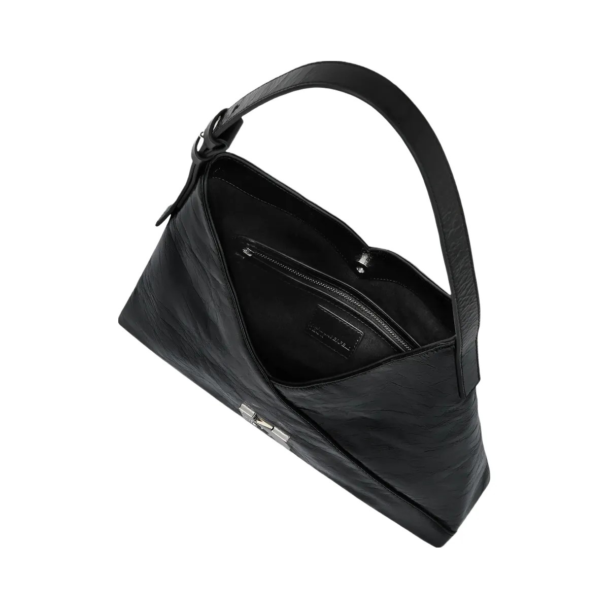 Karl Lagerfeld Geo High-Shine Tote Bag Black - HypeFly India View 5