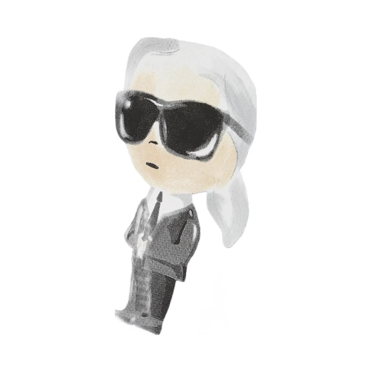 Karl Lagerfeld Ikon Aquarelle Shopper Black - HypeFly India View 3