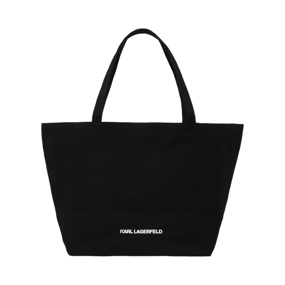Karl Lagerfeld Ikon Aquarelle Shopper Black - HypeFly India View 4
