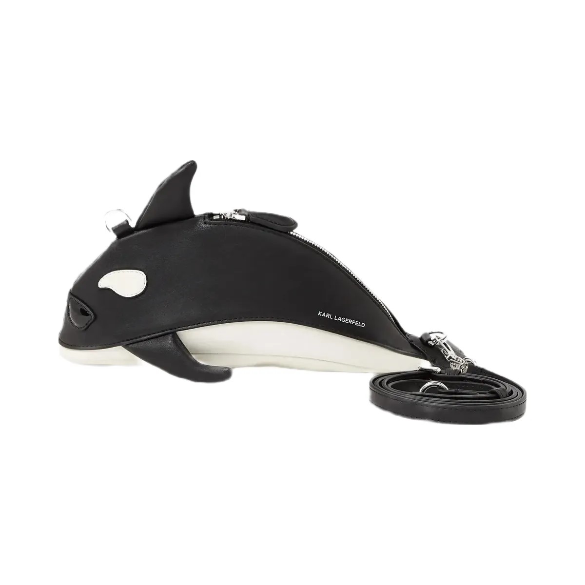 Karl Lagerfeld Ikon Orca Crossbody Bag Black - HypeFly India View 1