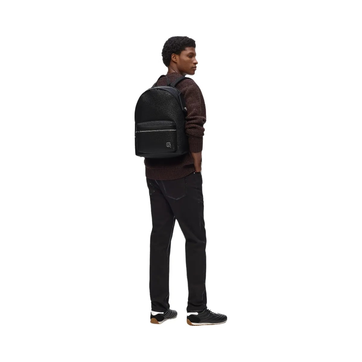 Karl Lagerfeld Ikon Outline Backpack Black - HypeFly India View 2