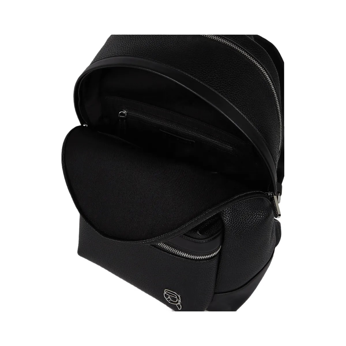 Karl Lagerfeld Ikon Outline Backpack Black - HypeFly India View 5