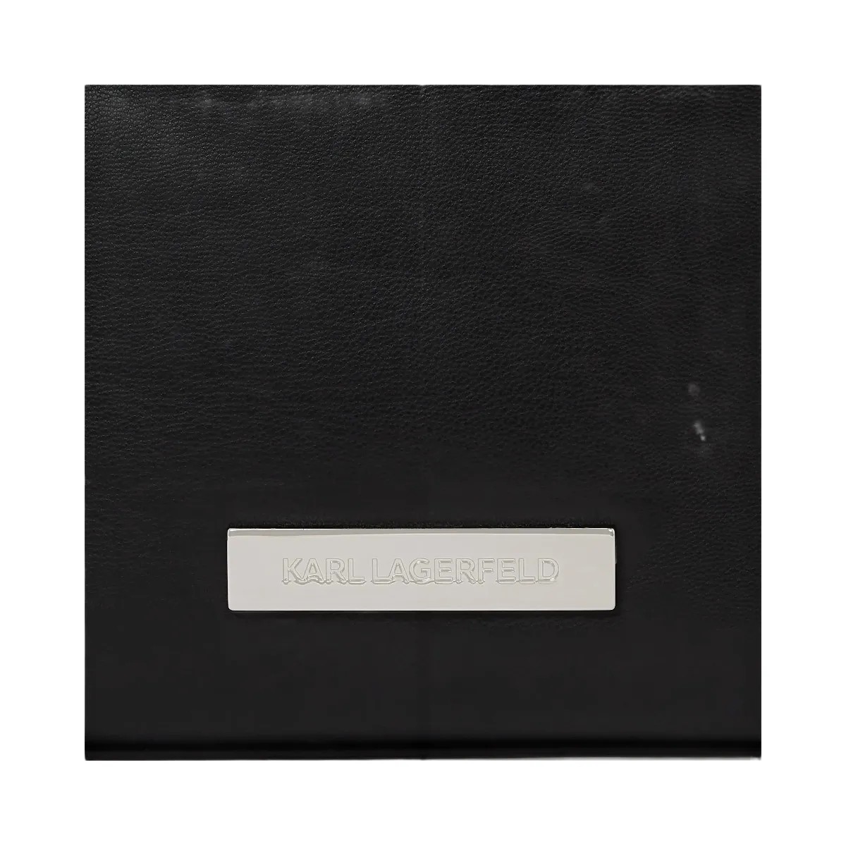 Karl Lagerfeld Ikon Smooth Bucket Bag Black - HypeFly India View 3