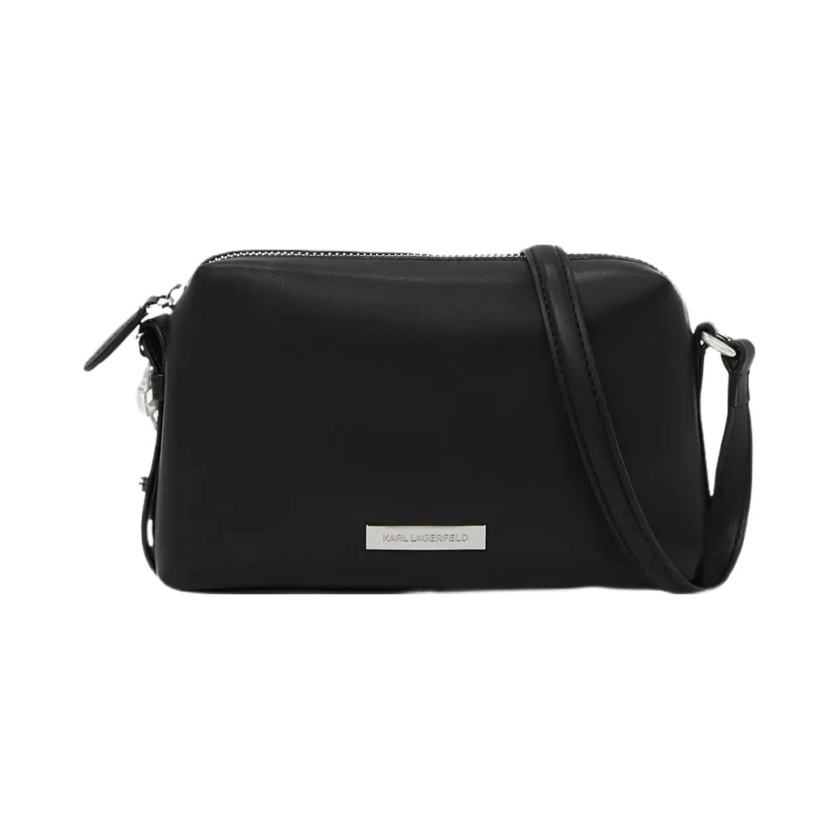 Karl Lagerfeld Ikon Smooth Camera Bag Black - HypeFly India View 1