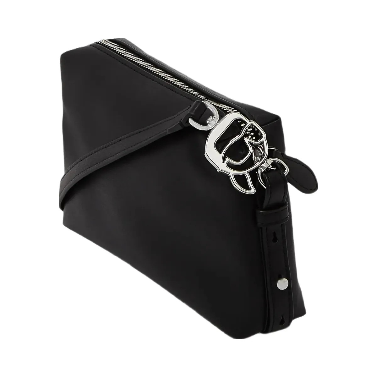 Karl Lagerfeld Ikon Smooth Camera Bag Black - HypeFly India View 4