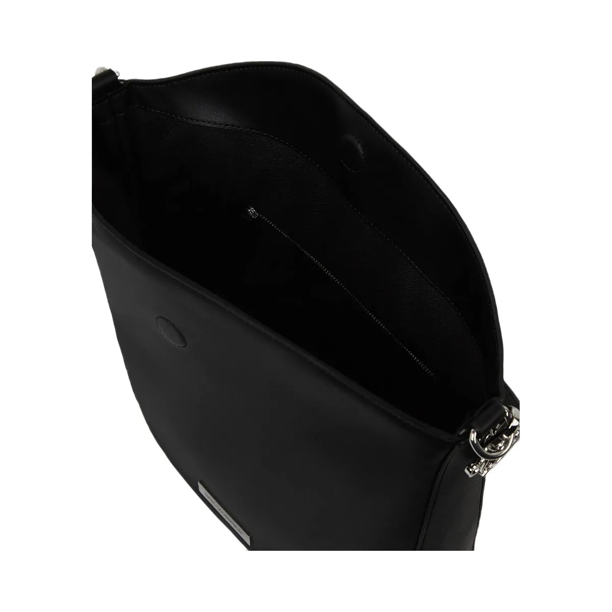 Karl Lagerfeld Ikon Smooth Hobo Bag Black - HypeFly India View 5