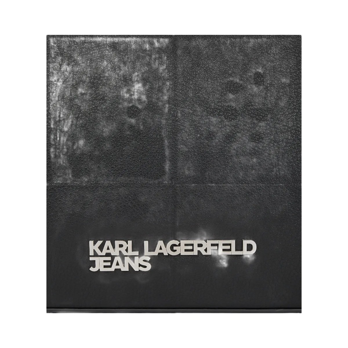 Karl Lagerfeld Metal Logo Shoulder Bag Black - HypeFly India View 3