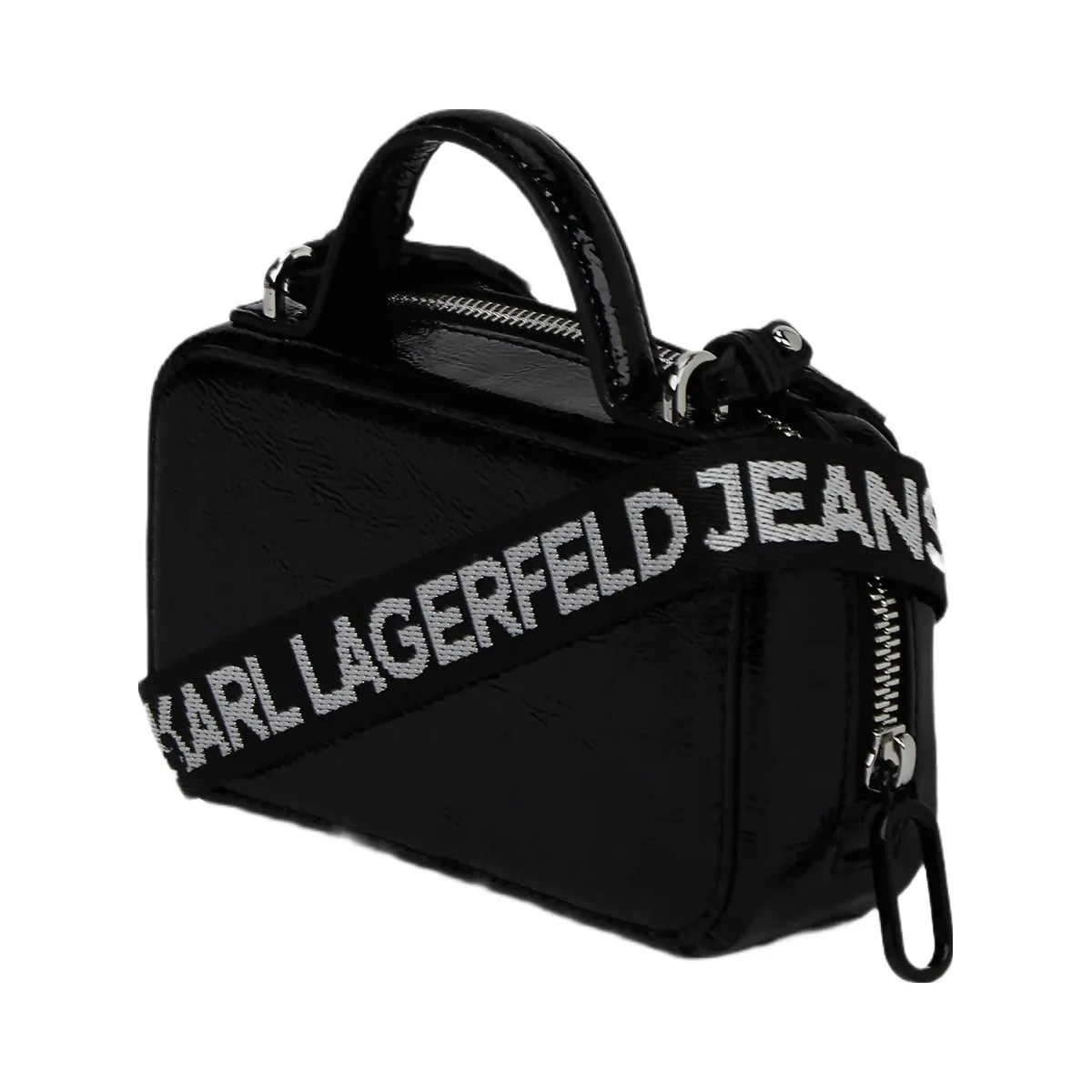 Karl Lagerfeld Mini Crossbody Bag Black - HypeFly India View 4