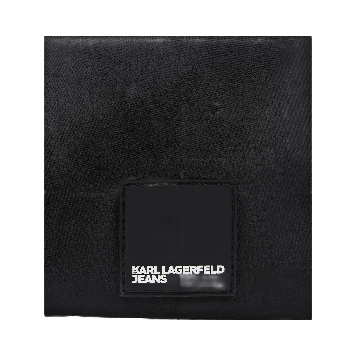 Karl Lagerfeld Nylon Lace-Up Bucket Bag Black - HypeFly India View 3