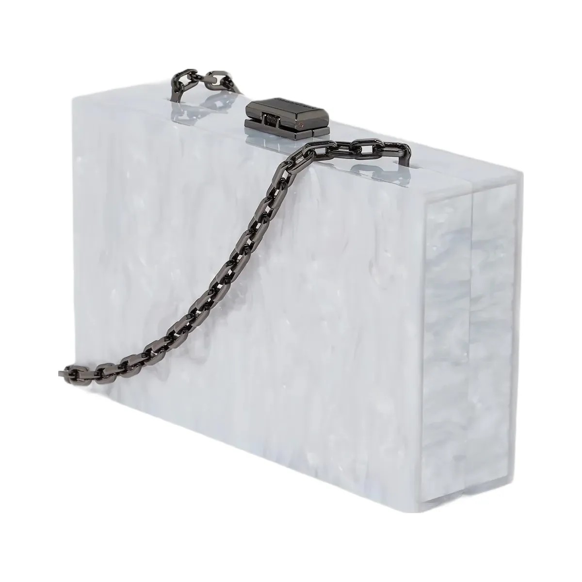 Karl Lagerfeld Soirée Clutch Off White - HypeFly India View 5
