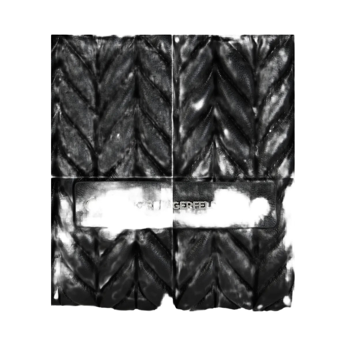 Karl Lagerfeld Weave Hobo Bag Black Nickel - HypeFly India View 3