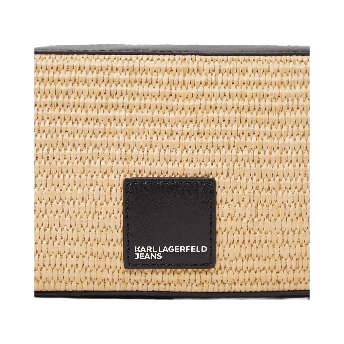 Karl Lagerfeld Woven Camera Bag Natural - HypeFly India View 3