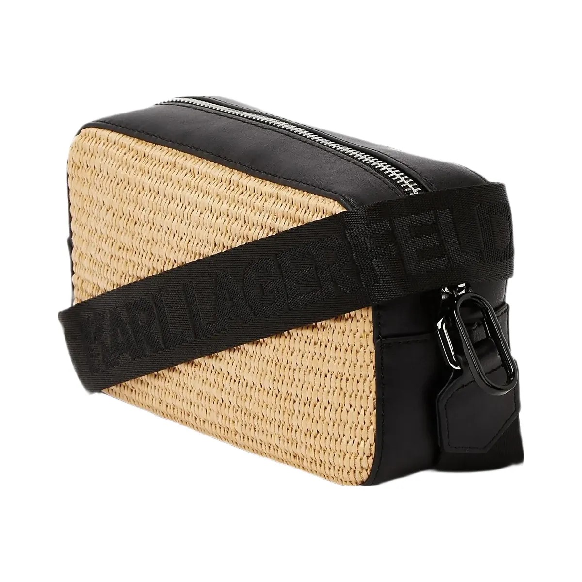Karl Lagerfeld Woven Camera Bag Natural - HypeFly India View 4