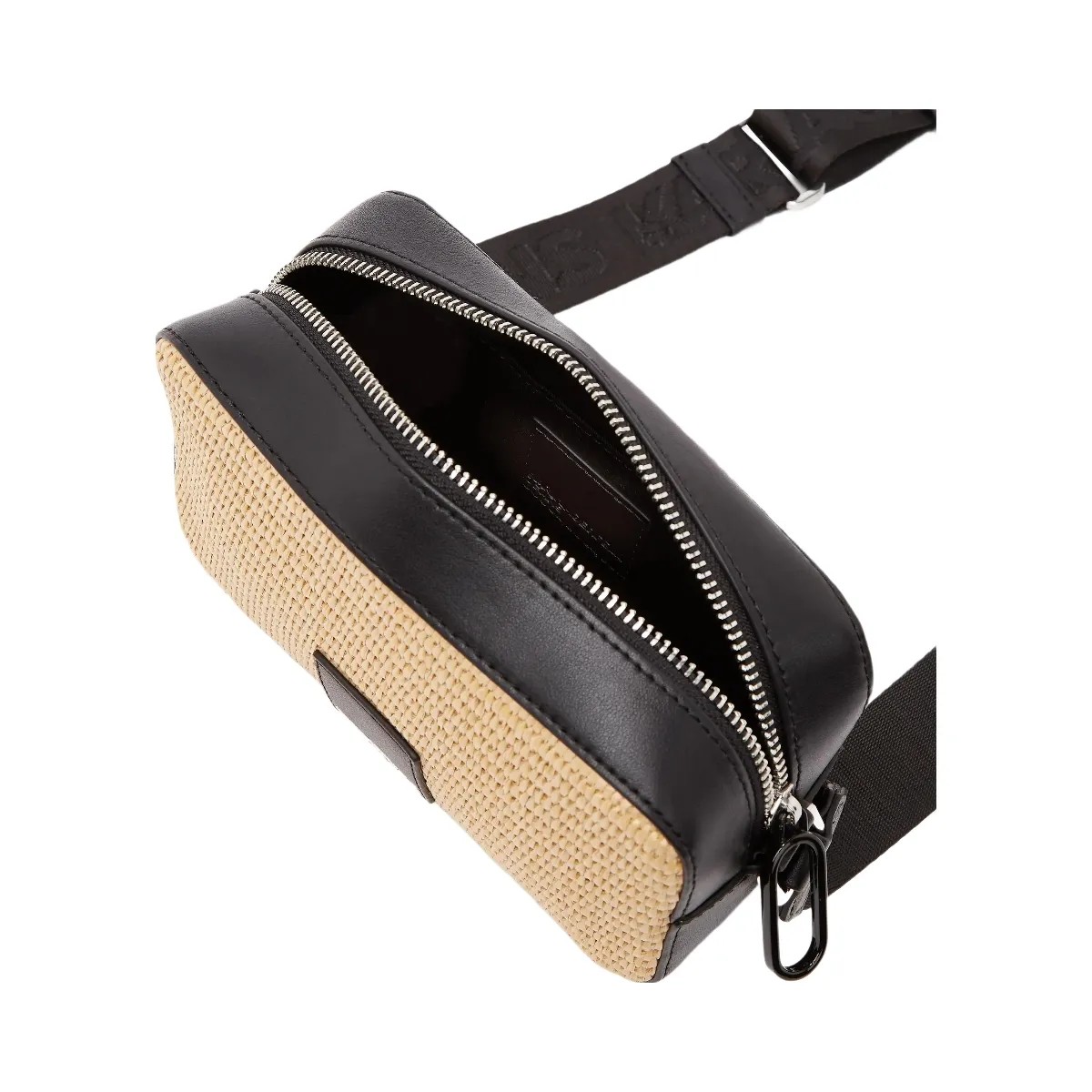 Karl Lagerfeld Woven Camera Bag Natural - HypeFly India View 5