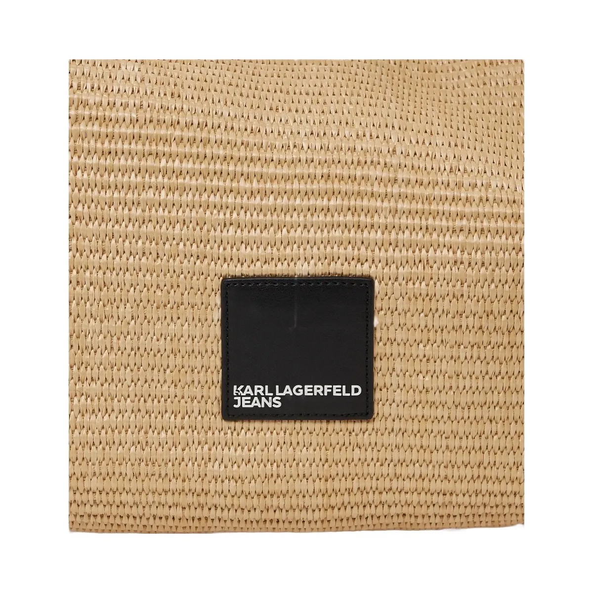 Karl Lagerfeld Woven Large Hobo Bag Natural - HypeFly India View 3