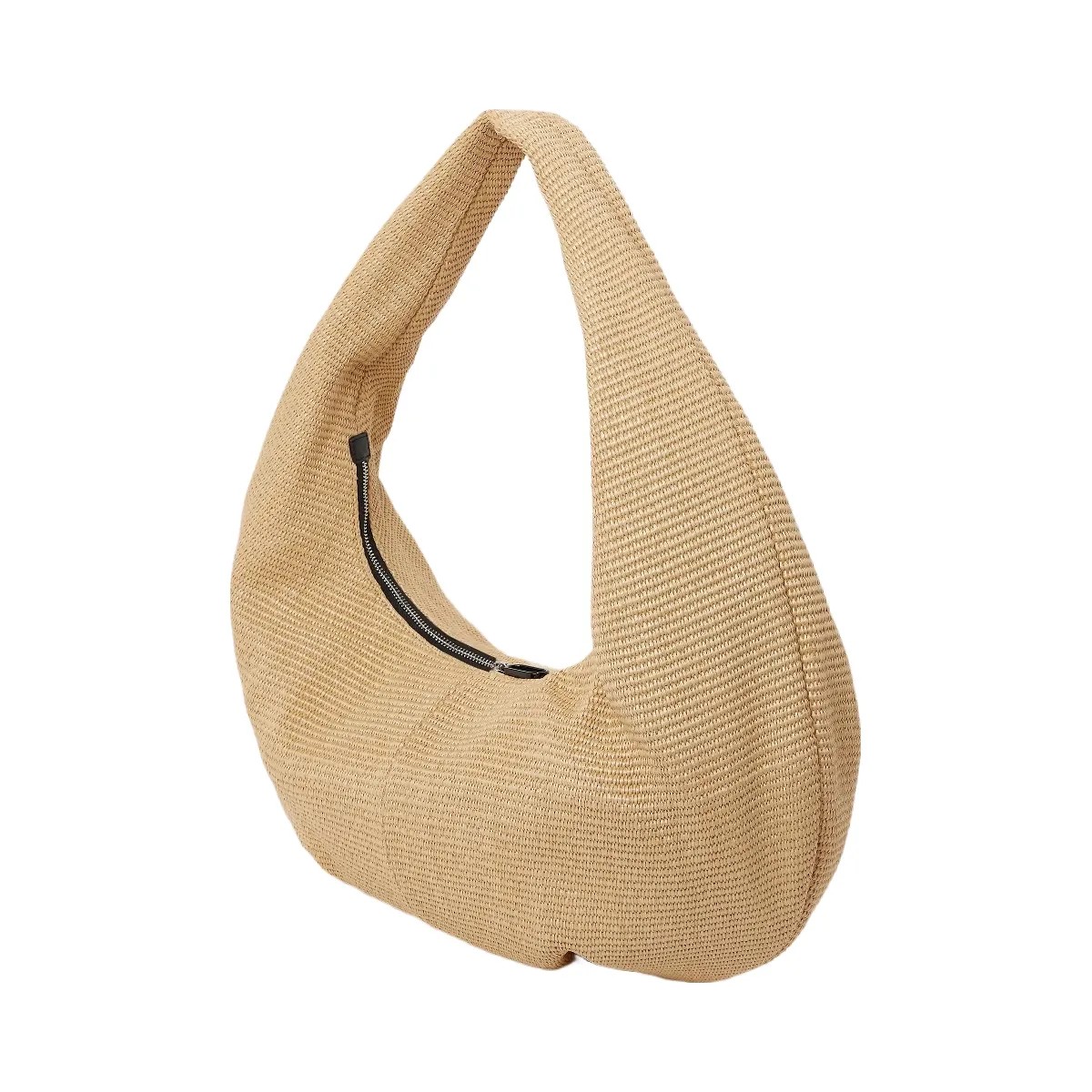 Karl Lagerfeld Woven Large Hobo Bag Natural - HypeFly India View 4
