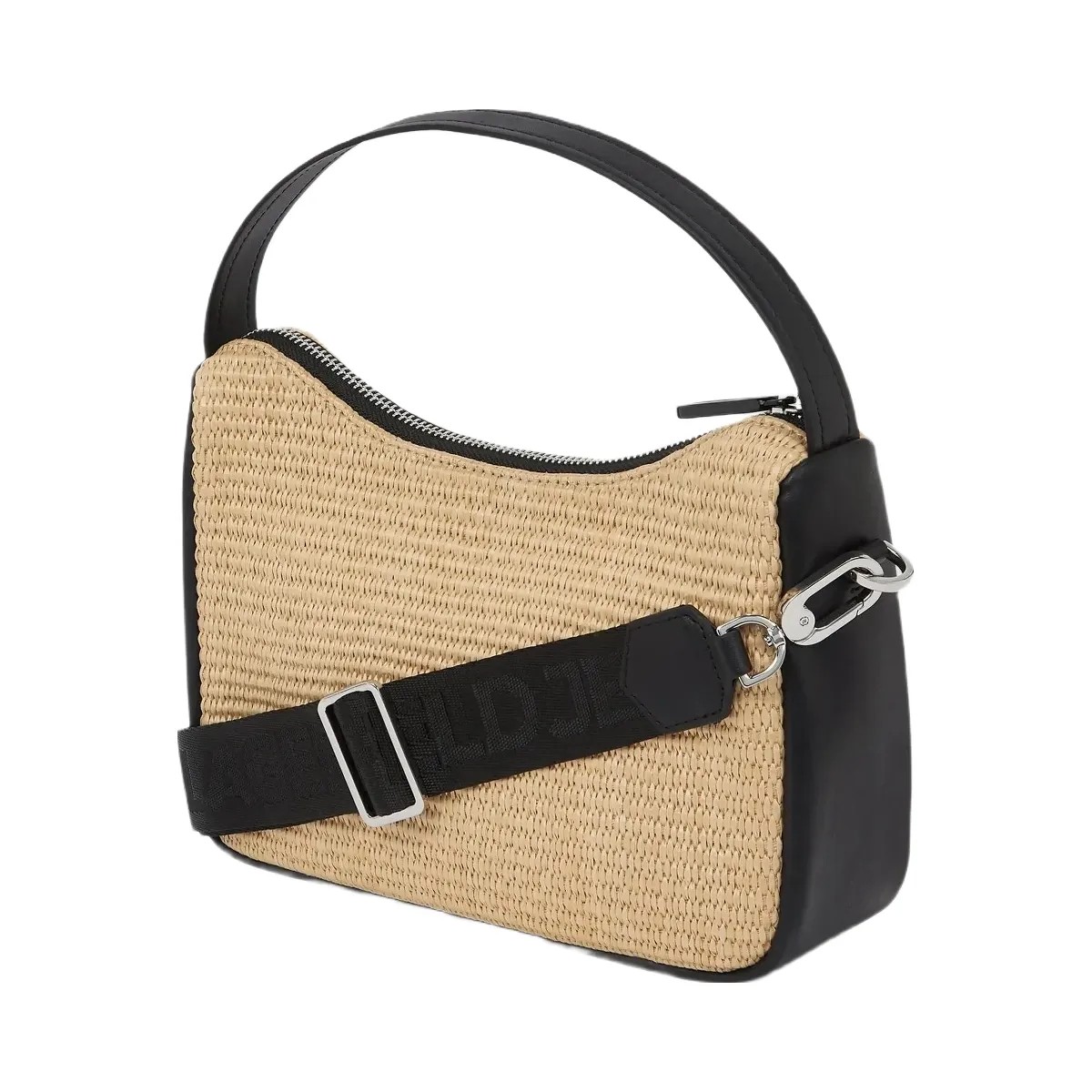 Karl Lagerfeld Woven Mini Hobo Bag Natural - HypeFly India View 4