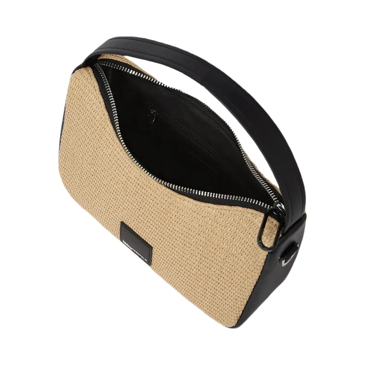 Karl Lagerfeld Woven Mini Hobo Bag Natural - HypeFly India View 5