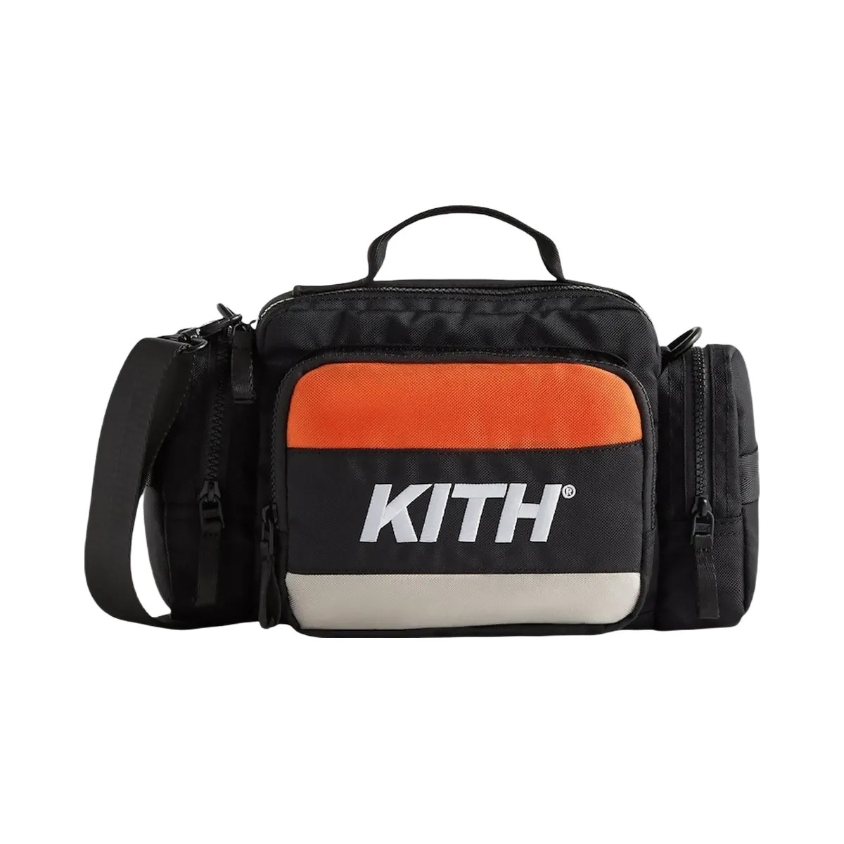 Kith Logo Embroidered Camera Bag Black - HypeFly India View 1