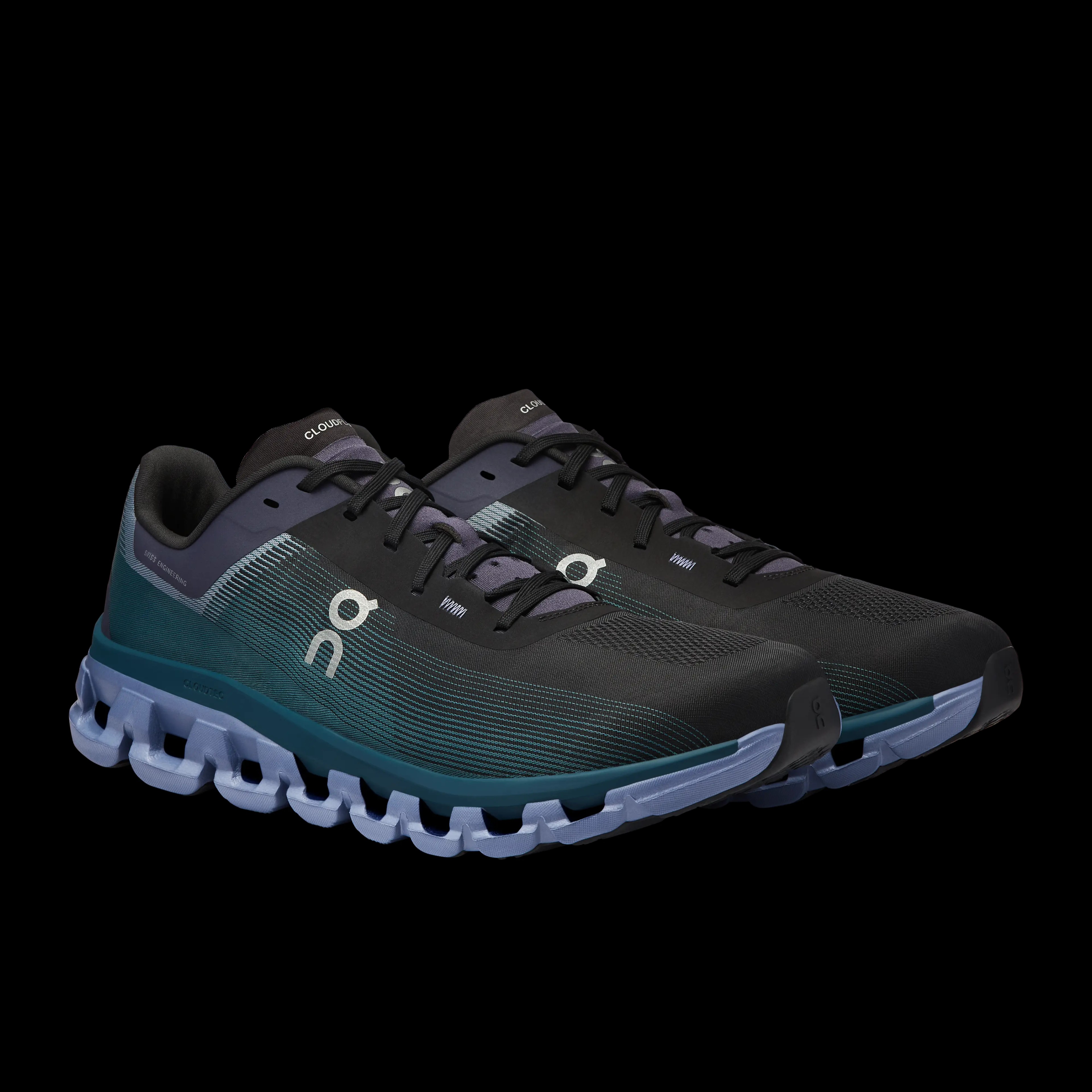 Cloudflow 4 'Black/Storm' On Running - HypeFly India View 3