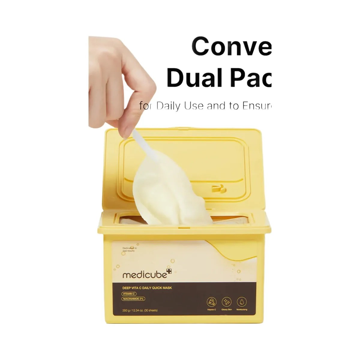 Medicube Deep Vita C Daily Quick Masks - HypeFly India View 6