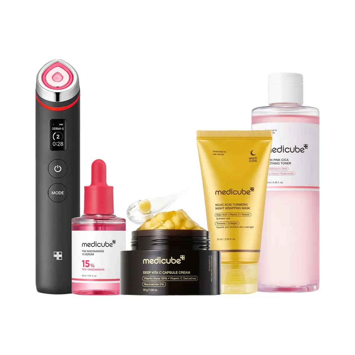 Medicube Pink & Gold Ultimate Care Set - HypeFly India View 1