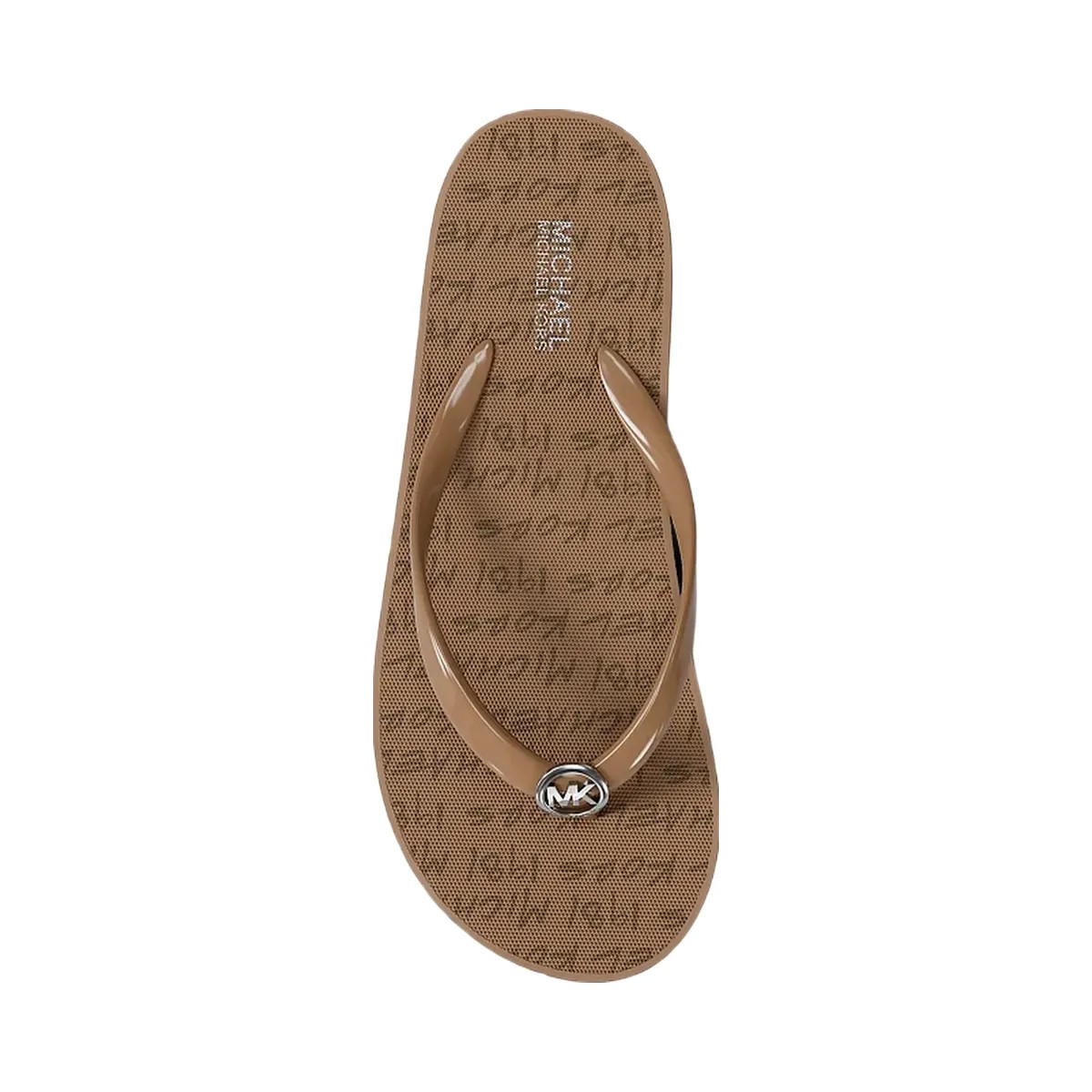 Michael Kors Bedford Logo Flip Flop Camel - HypeFly India View 5