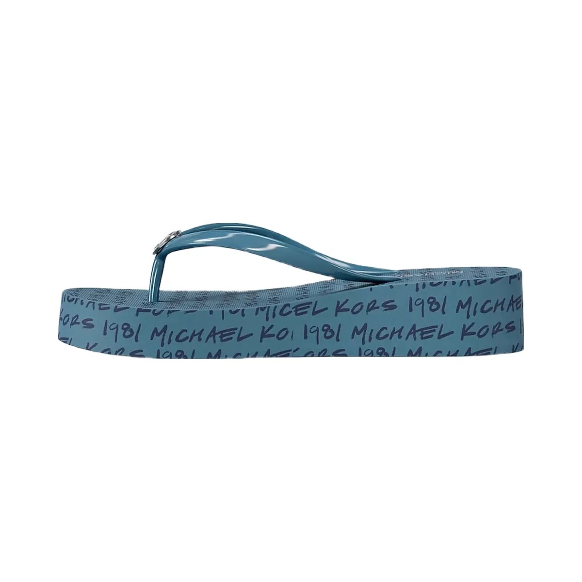 Michael Kors Bedford Logo Flip Flop Denim - HypeFly India View 3