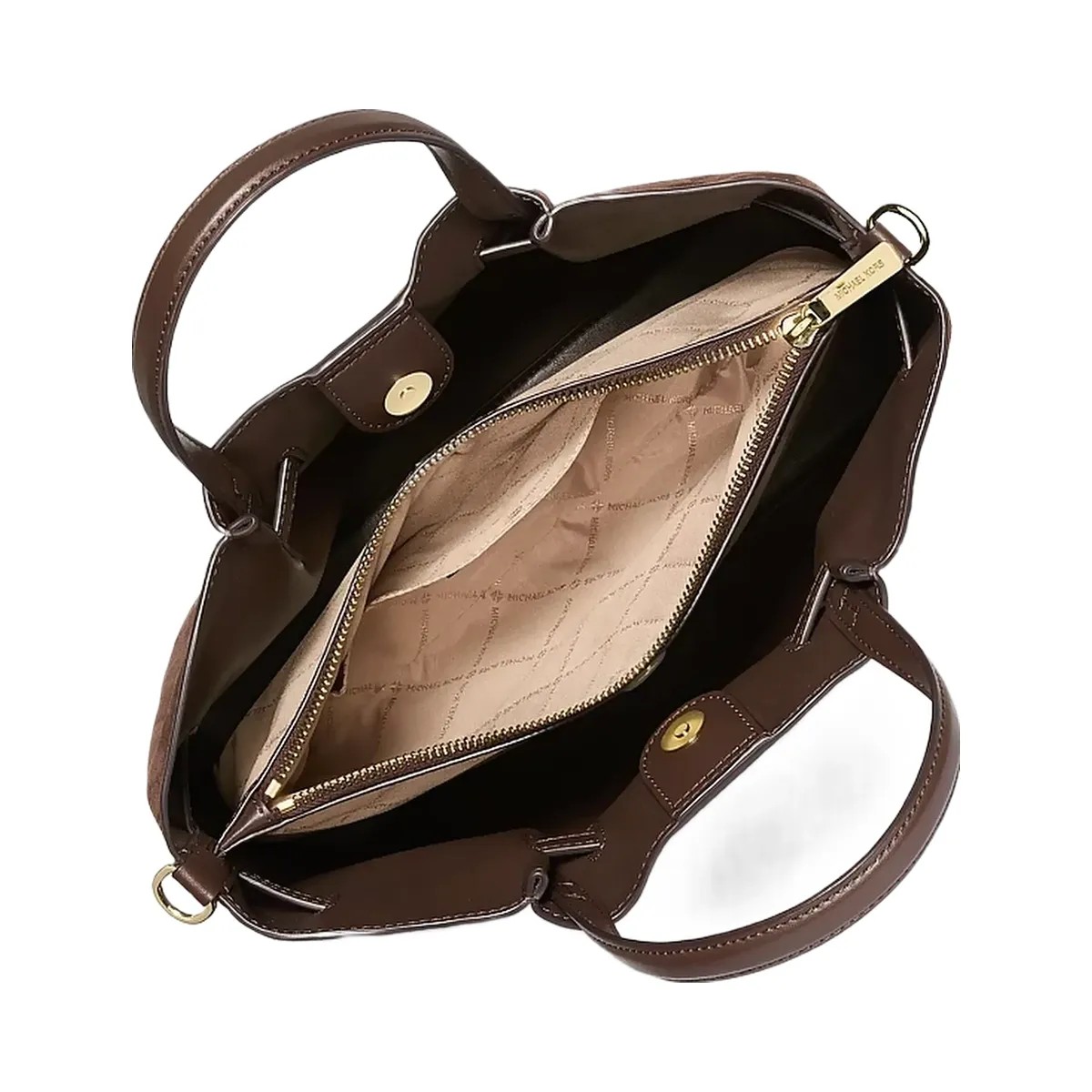 Michael Kors Carson Medium Satchel Nutmeg - HypeFly India View 2
