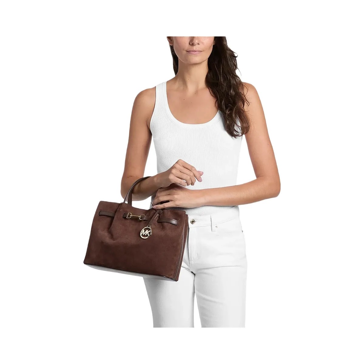 Michael Kors Carson Medium Satchel Nutmeg - HypeFly India View 4