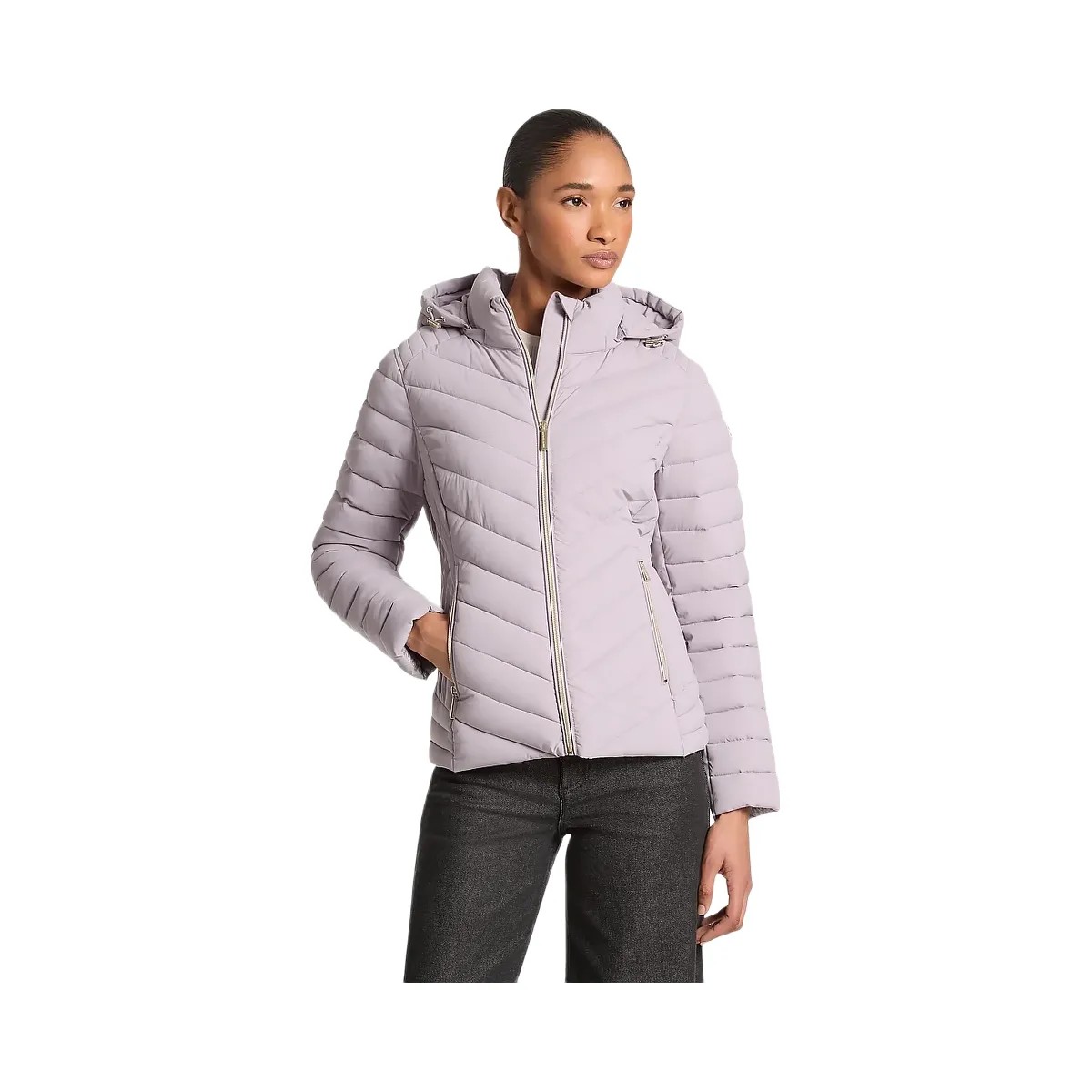 Michael Kors Chevron Quilted Jacket Lilac - HypeFly India View 1