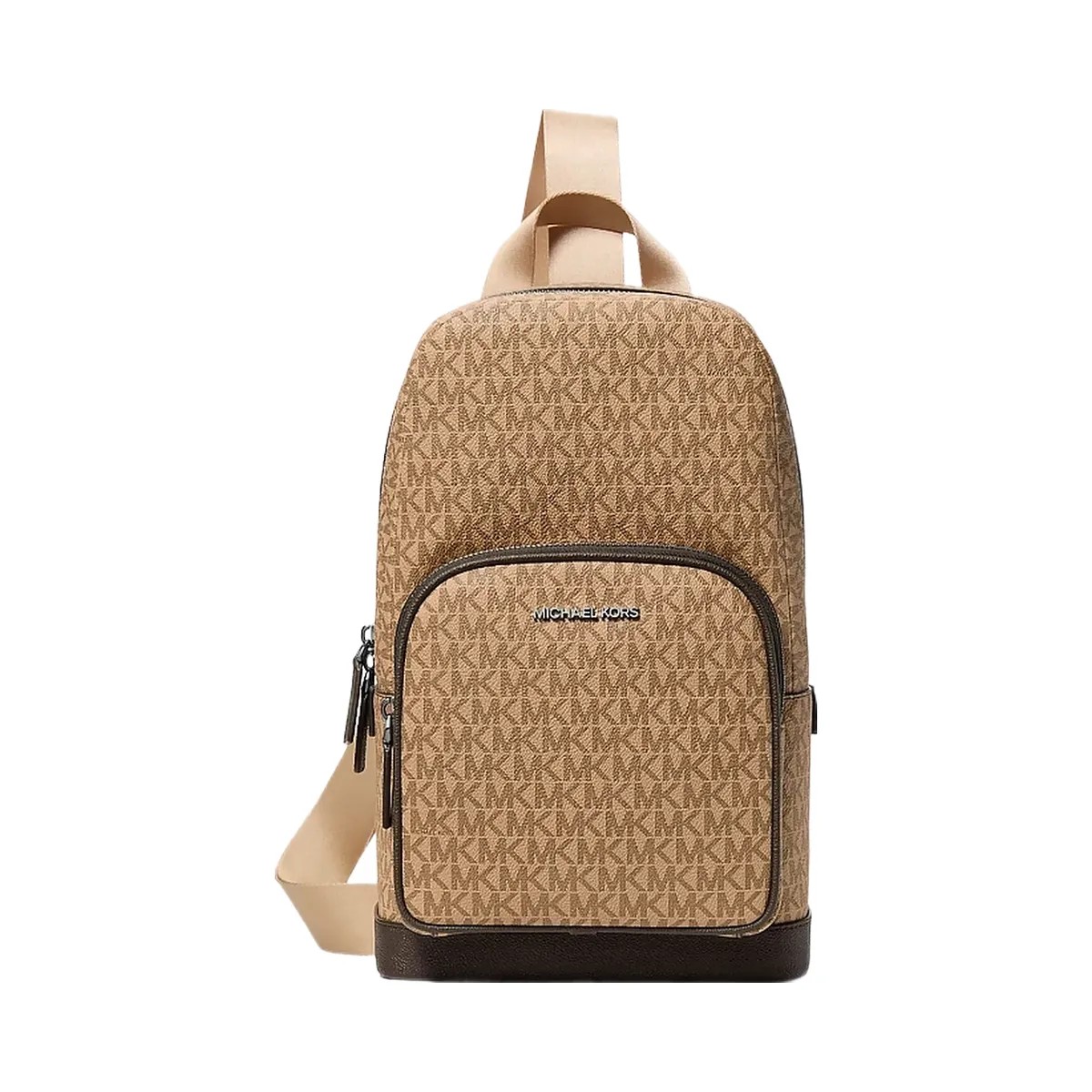 Michael Kors Cooper Logo Sling Pack Camel - HypeFly India View 1