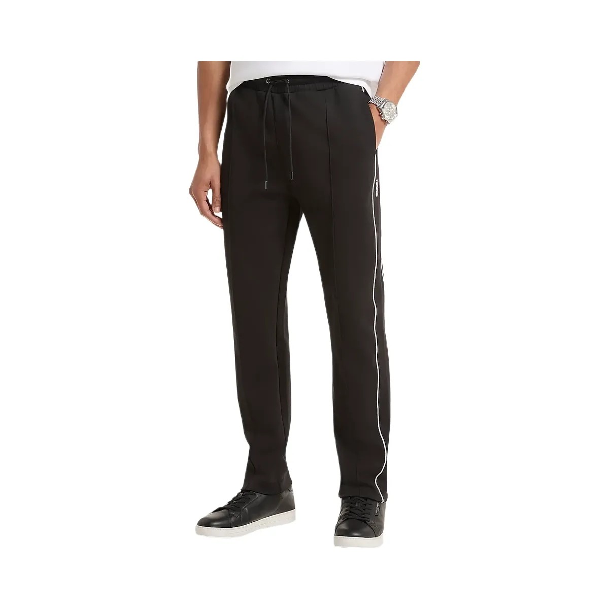 Michael Kors Cotton Blend Joggers Black - HypeFly India View 1