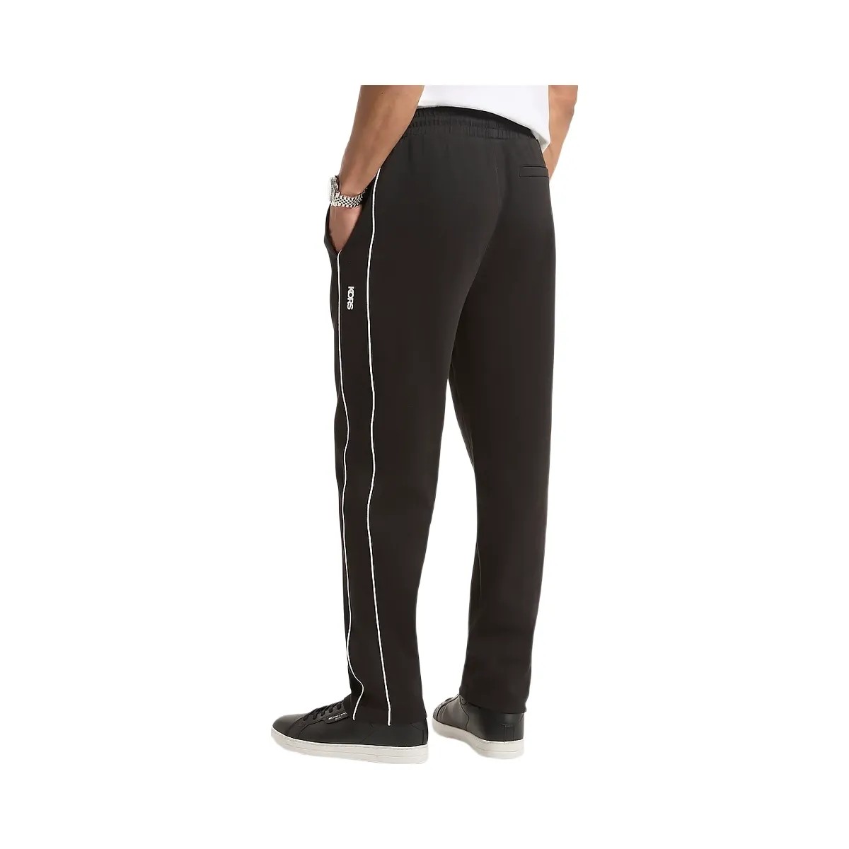 Michael Kors Cotton Blend Joggers Black - HypeFly India View 2