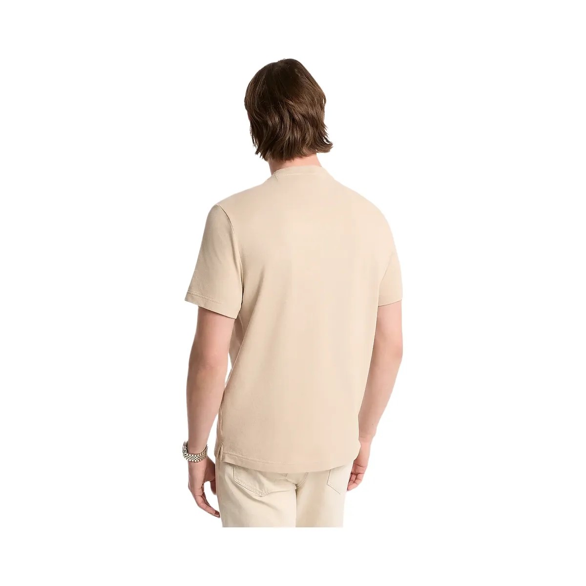 Michael Kors Cotton Piqué T-Shirt Light Sand - HypeFly India View 2