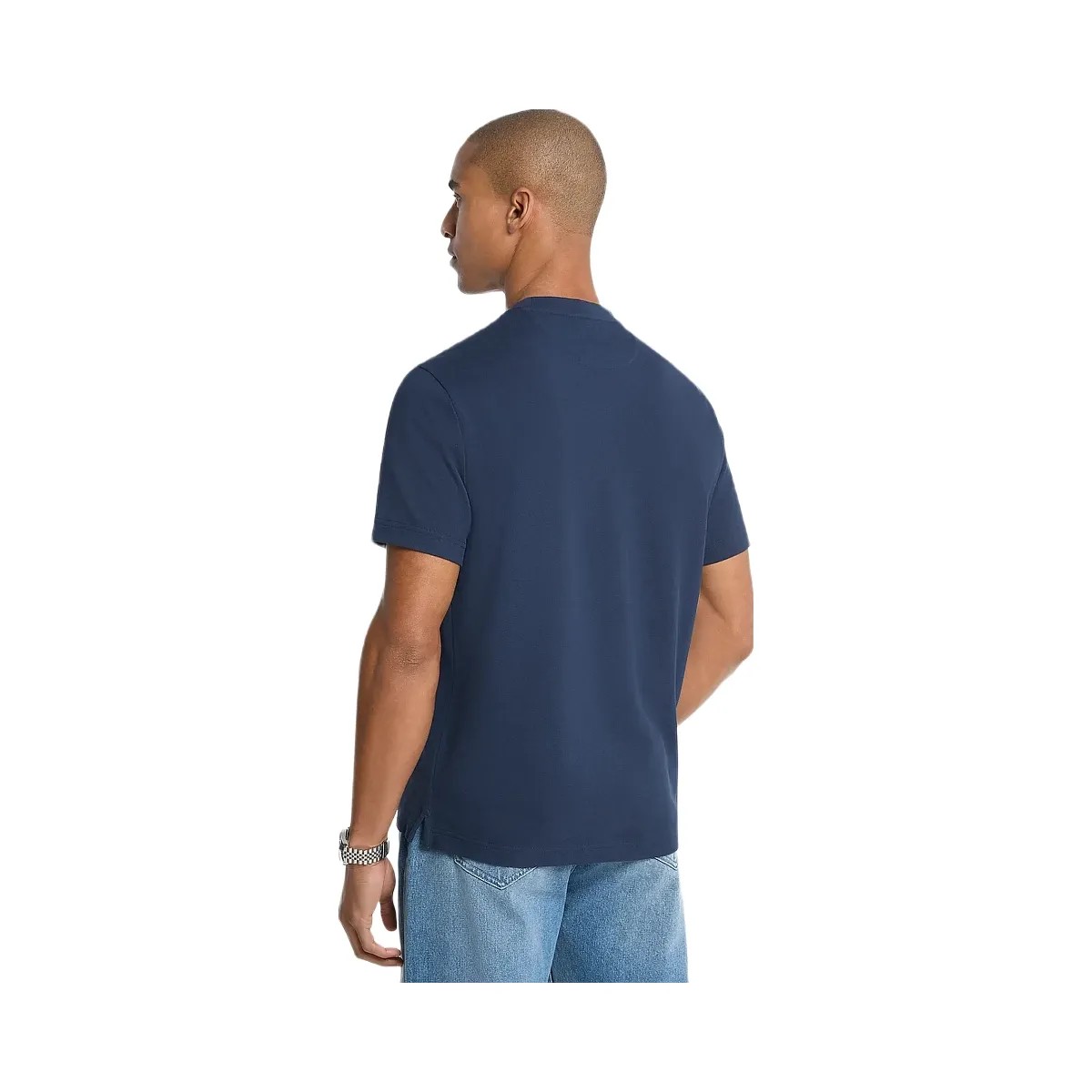 Michael Kors Cotton Piqué T-Shirt Midnight - HypeFly India View 2