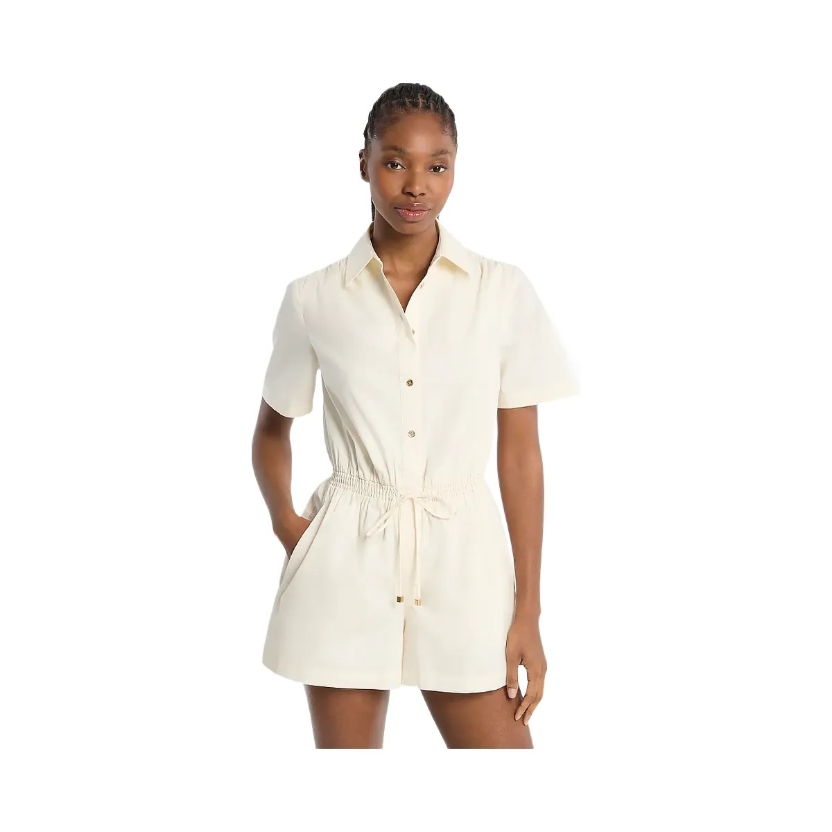 Michael Kors Cotton Poplin Romper Bone - HypeFly India View 1