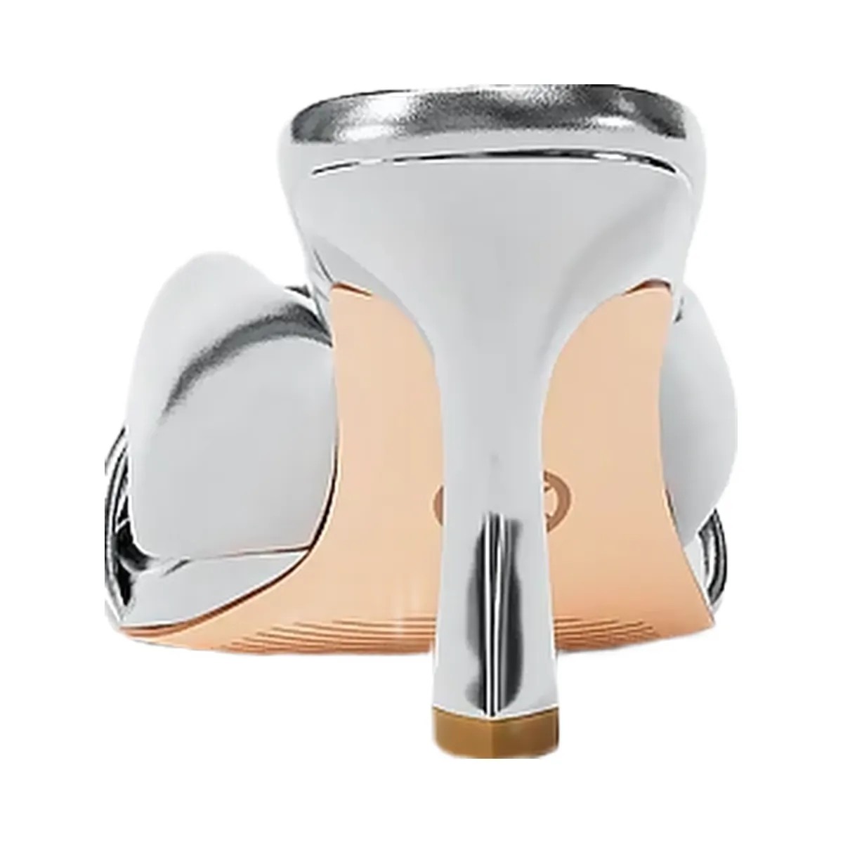 Michael Kors Elena Metallic Sandal Silver - HypeFly India View 4